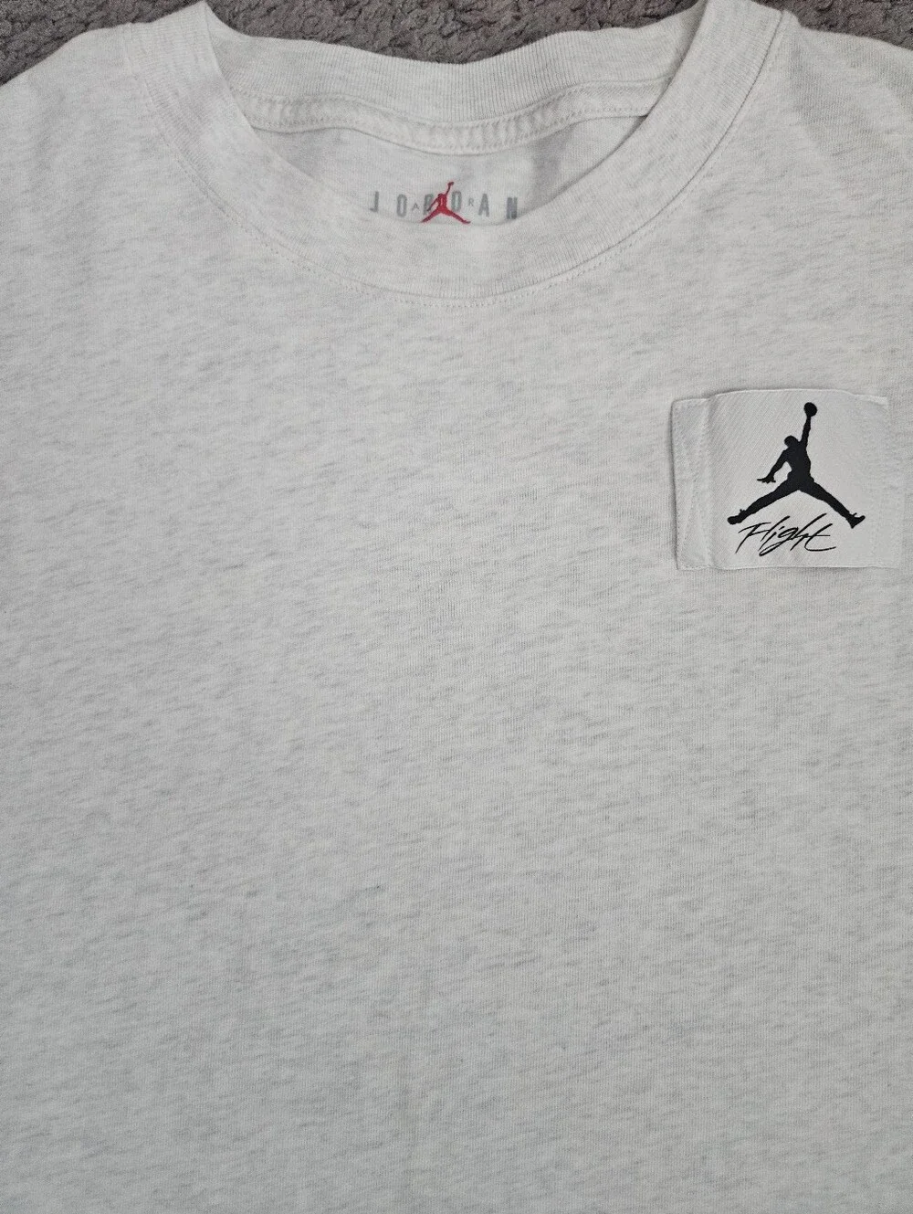 Nike Jordan Flight Essentials Oversized Tee‎ Off White/Gray Sz 2XL Sporty
